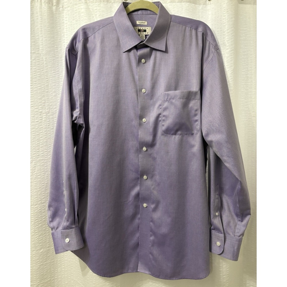 Joseph Abboud‎ Mens classic Fit Lavenderr dress shirt Neck 17   34-35 sleeves